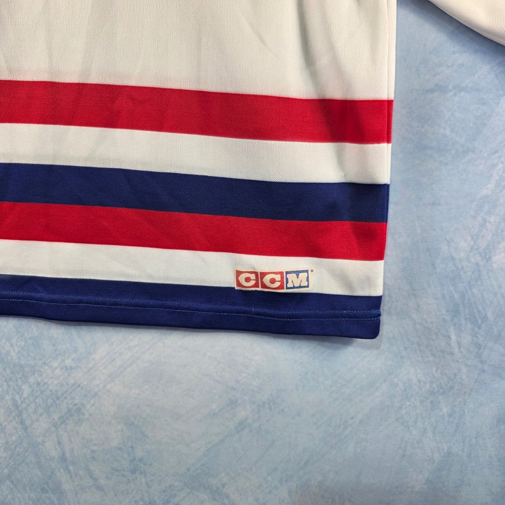 Vintage CCM Maska USA Hockey Jersey Mens Small‎ Red White Blue Embroidered Logo - Picture 10 of 11